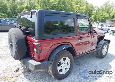 2021 Jeep Wrangler Sport S 4X4 from USA, damaged, VIN 1C4GJXAG5MW768088